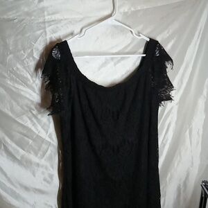 Vintage style city chic black lace dress goth